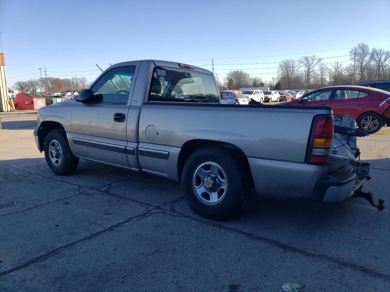 2000 Chevrolet Silverado VIN 1GCEC14W4YZ203627 Copart auction photo, rear end / side damage thumbnail 2