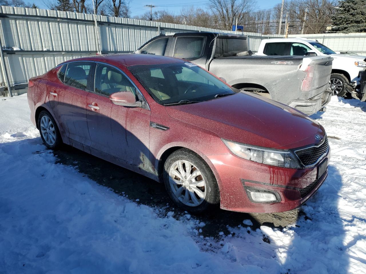 2015 KIA Optima VIN 5XXGN4A77FG370629 Copart auction photo, mechanical damage thumbnail 4