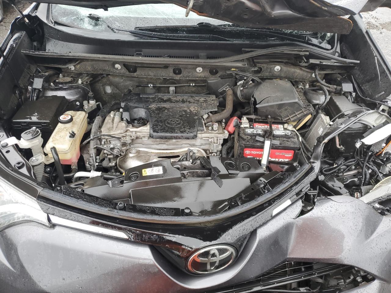 2018 Toyota RAV 4 VIN JTMBFREV7JJ221638 Copart auction photo, front end / side damage thumbnail 12