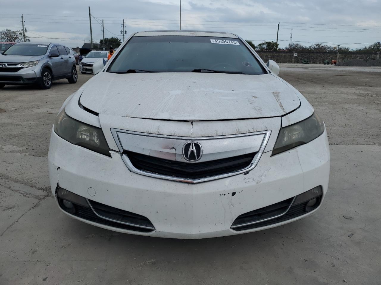 2012 Acura TL VIN 19UUA8F2XCA020777 Copart auction photo, front end damage thumbnail 5