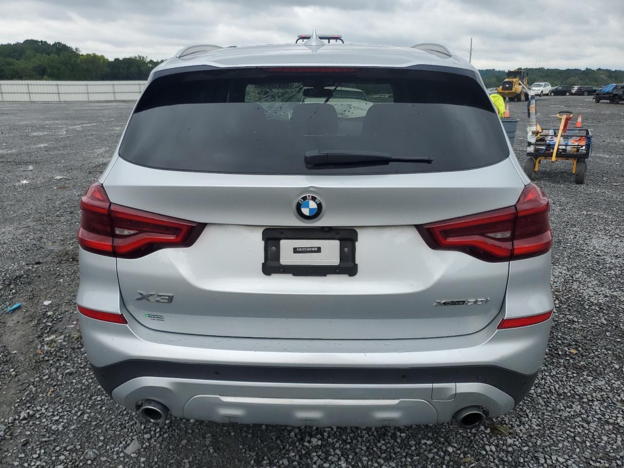 2021 BMW X3 VIN 5UXTY5C05M9F12659 Copart auction photo, top/roof damage thumbnail 6