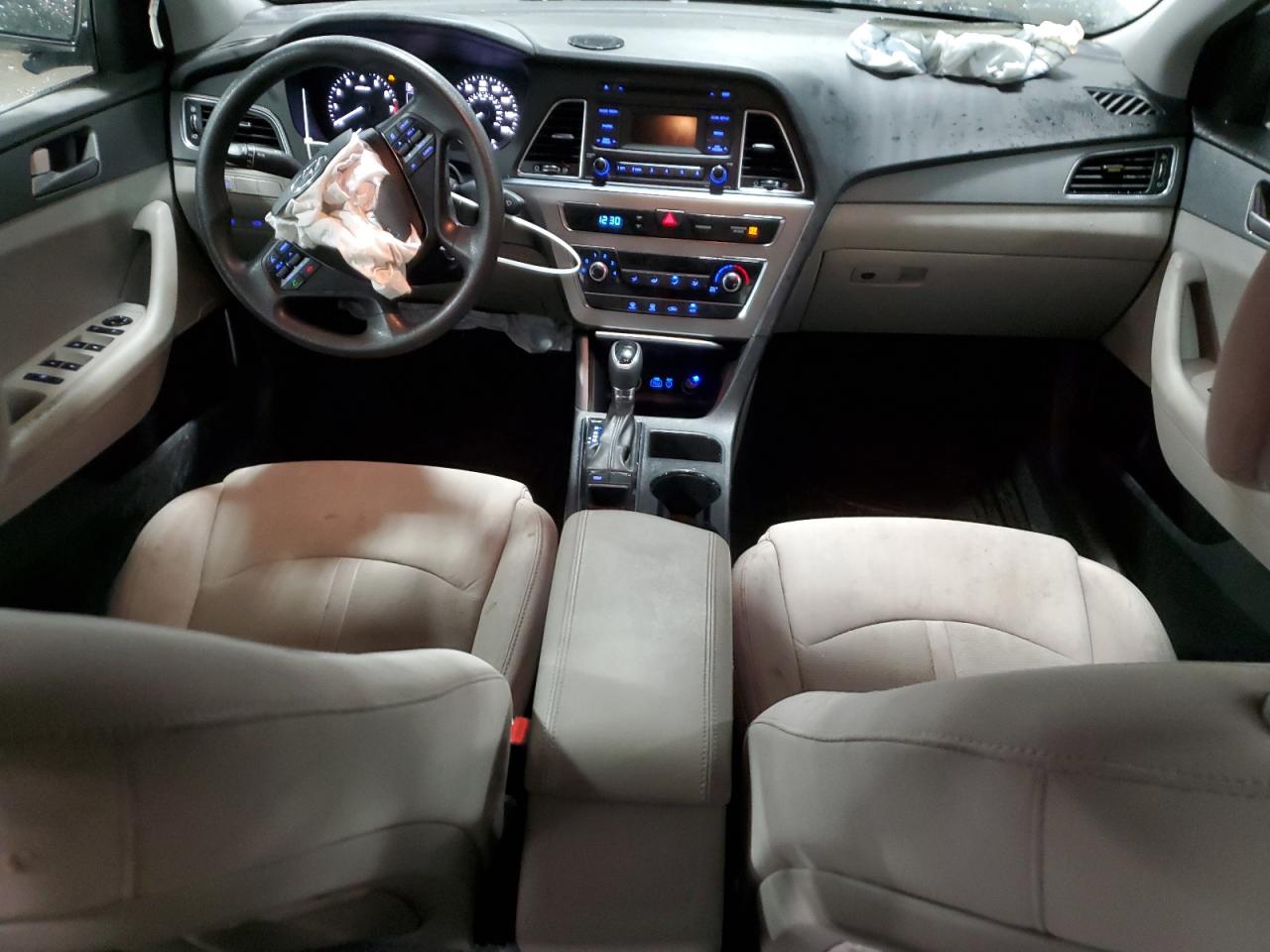2015 Hyundai Sonata VIN 5NPE24AF1FH124395 Copart auction photo, front end / rear end damage thumbnail 8
