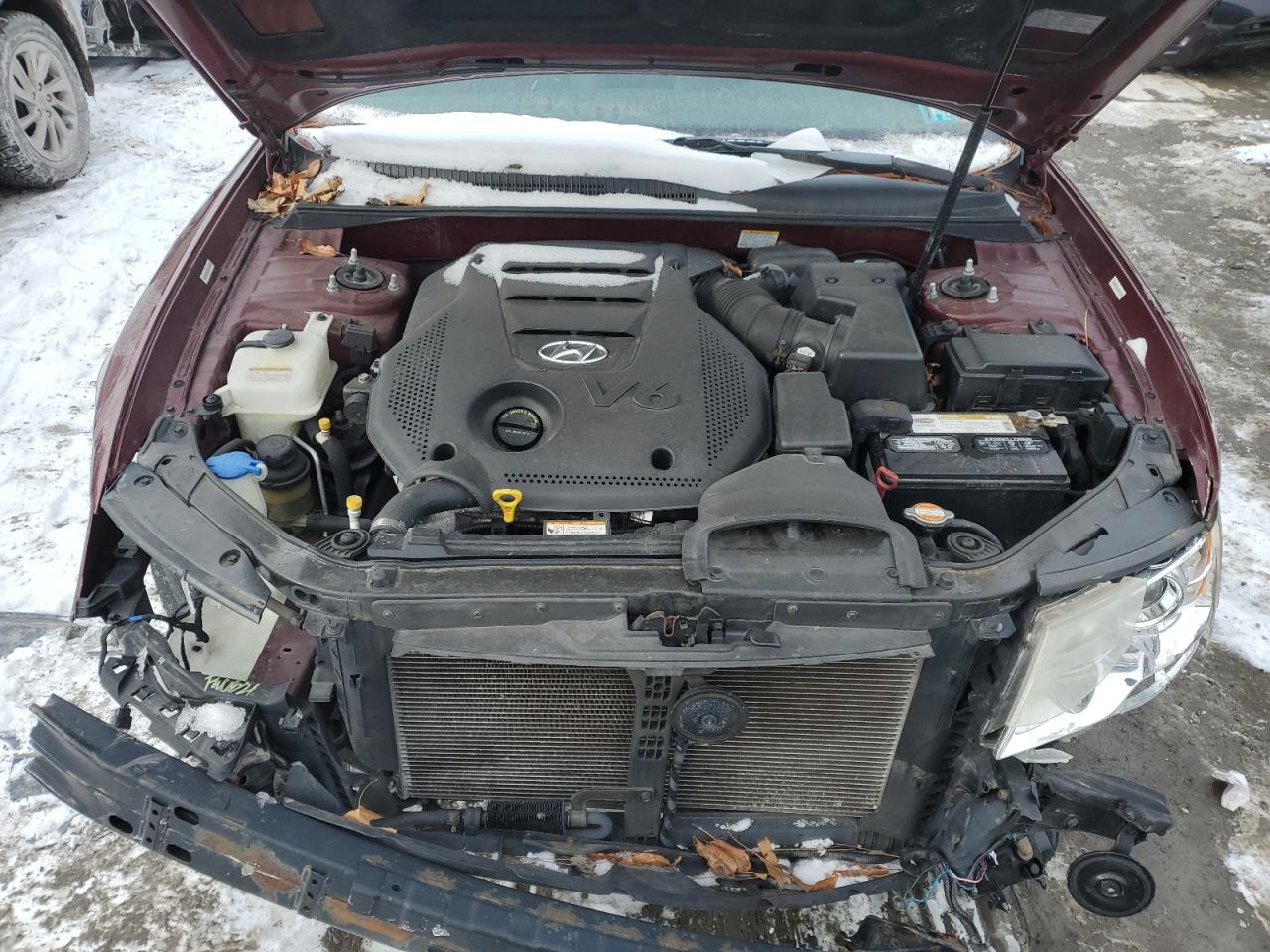 2009 Hyundai Sonata VIN 5NPEU46F29H482452 Copart auction photo, front end damage thumbnail 11