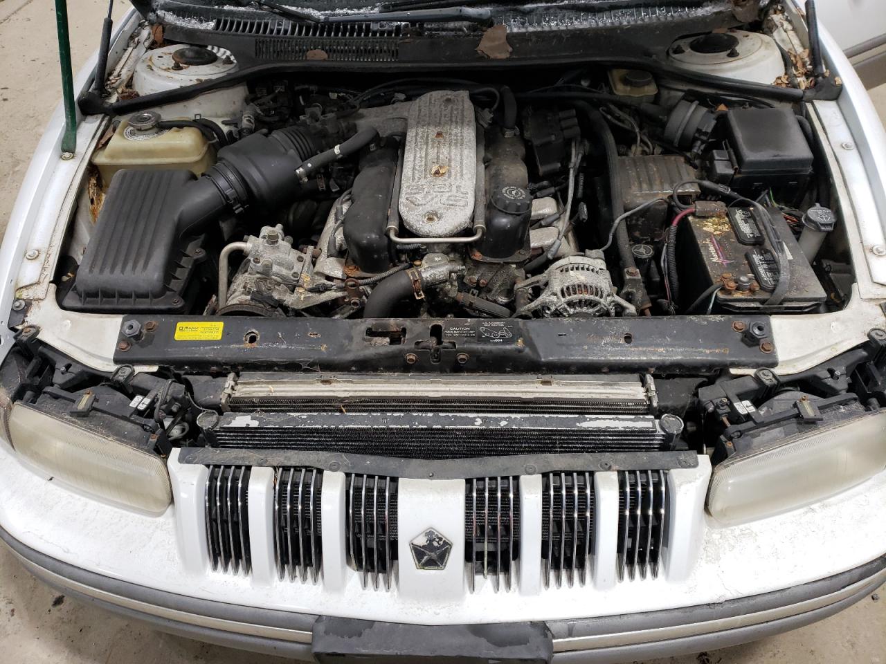 1993 Chrysler Concorde VIN 2C3EL56T1PH575522 Copart auction photo, undercarriage / mechanical damage thumbnail 11