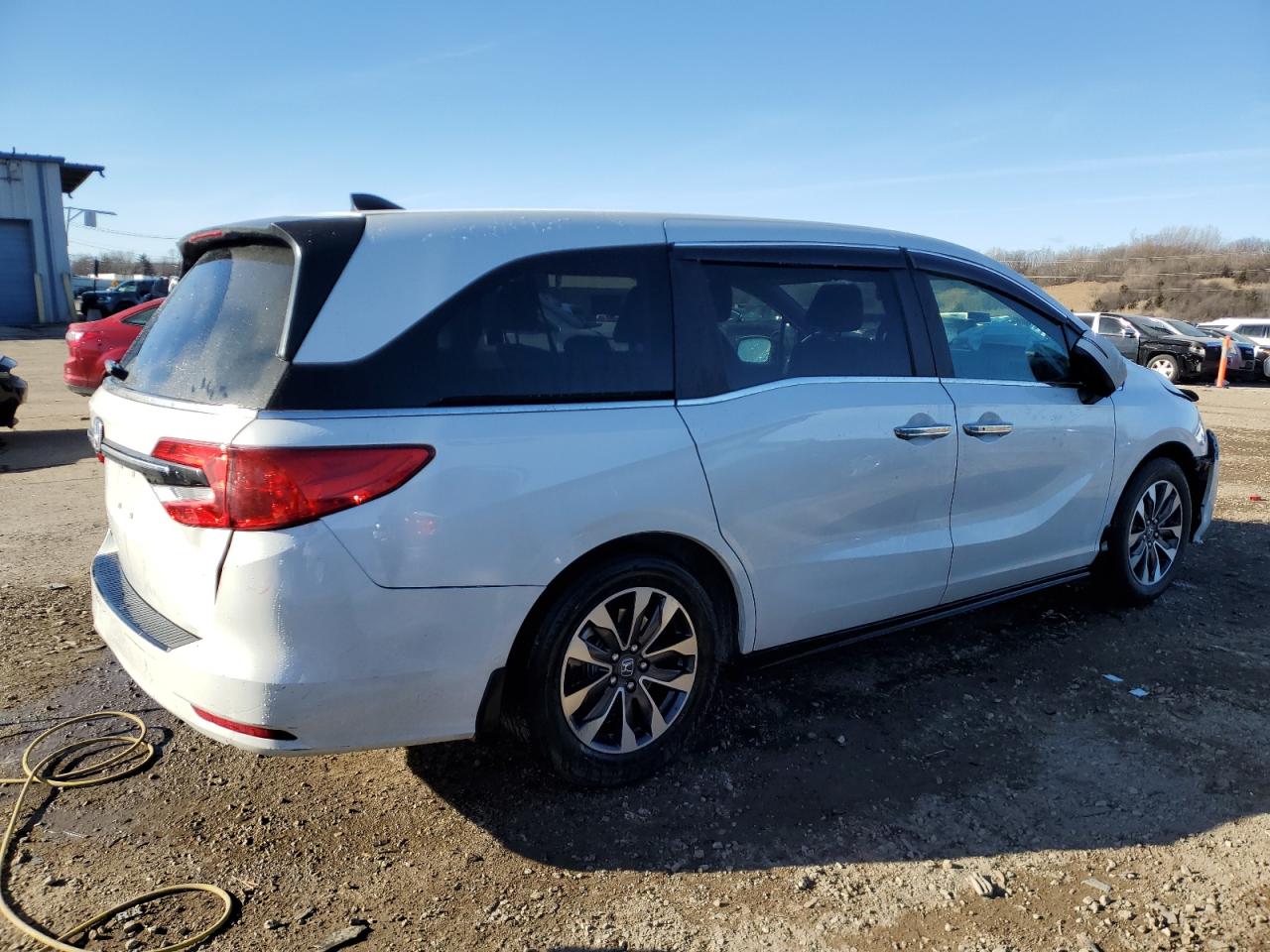 2022 Honda Odyssey VIN 5FNRL6H7XNB047323 Copart auction photo, front end damage thumbnail 3