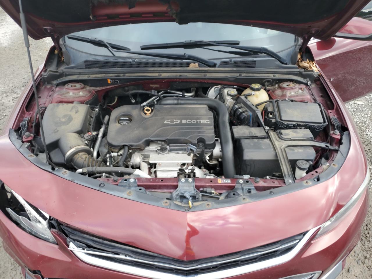2016 Chevrolet Malibu VIN 1G1ZE5ST3GF243198 Copart auction photo, front end / side damage thumbnail 11