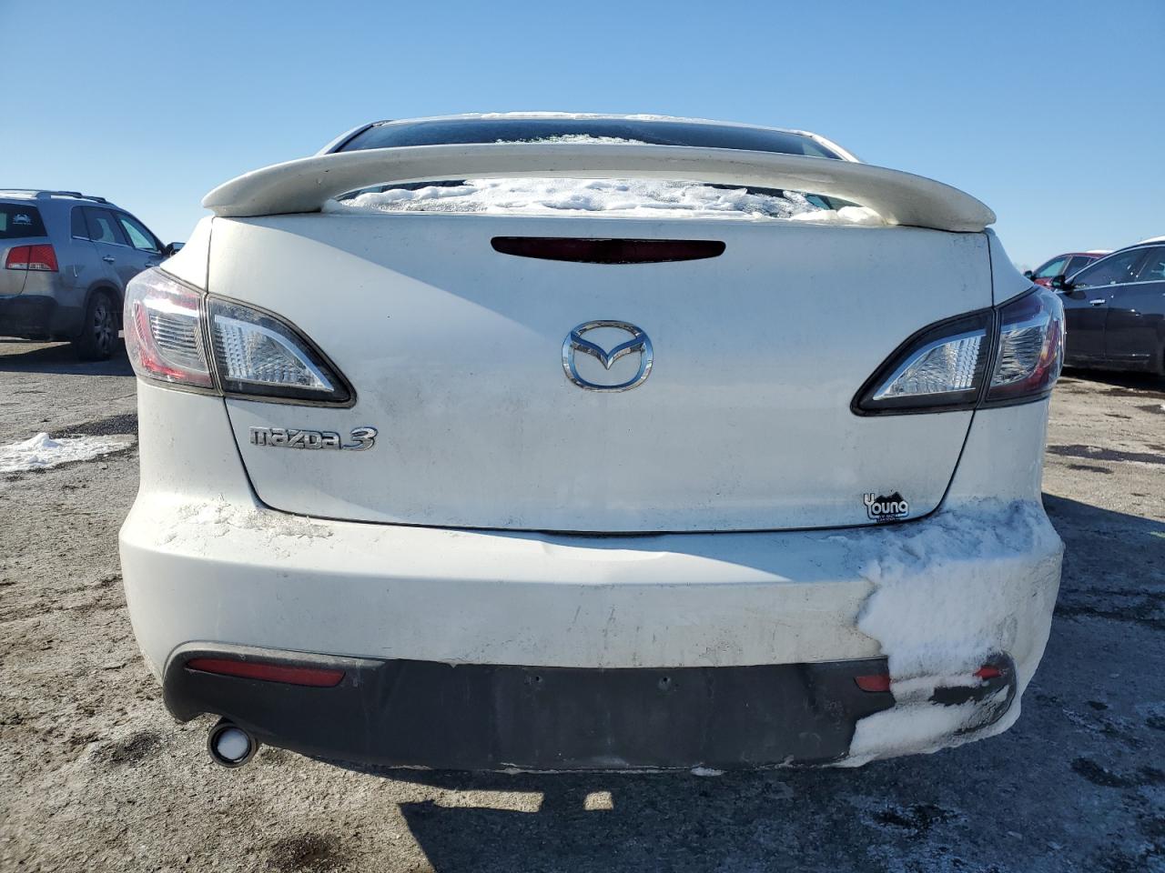 2011 Mazda 3 VIN JM1BL1VG1B1900897 Copart auction photo, front end / undercarriage damage thumbnail 6