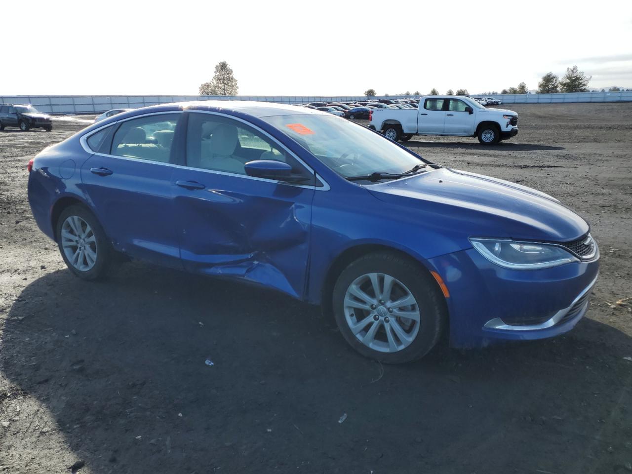 2016 Chrysler 200 VIN 1C3CCCAB2GN183859 Copart auction photo, side / rear end damage thumbnail 4