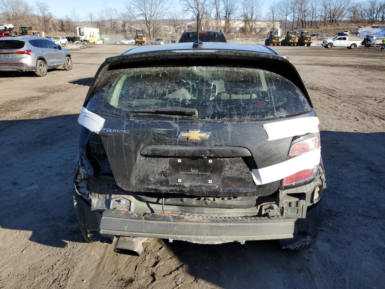 2020 Chevrolet Sonic VIN 1G1JG6SB1L4117612 Copart auction photo, rear end / minor dent/scratches damage thumbnail 6