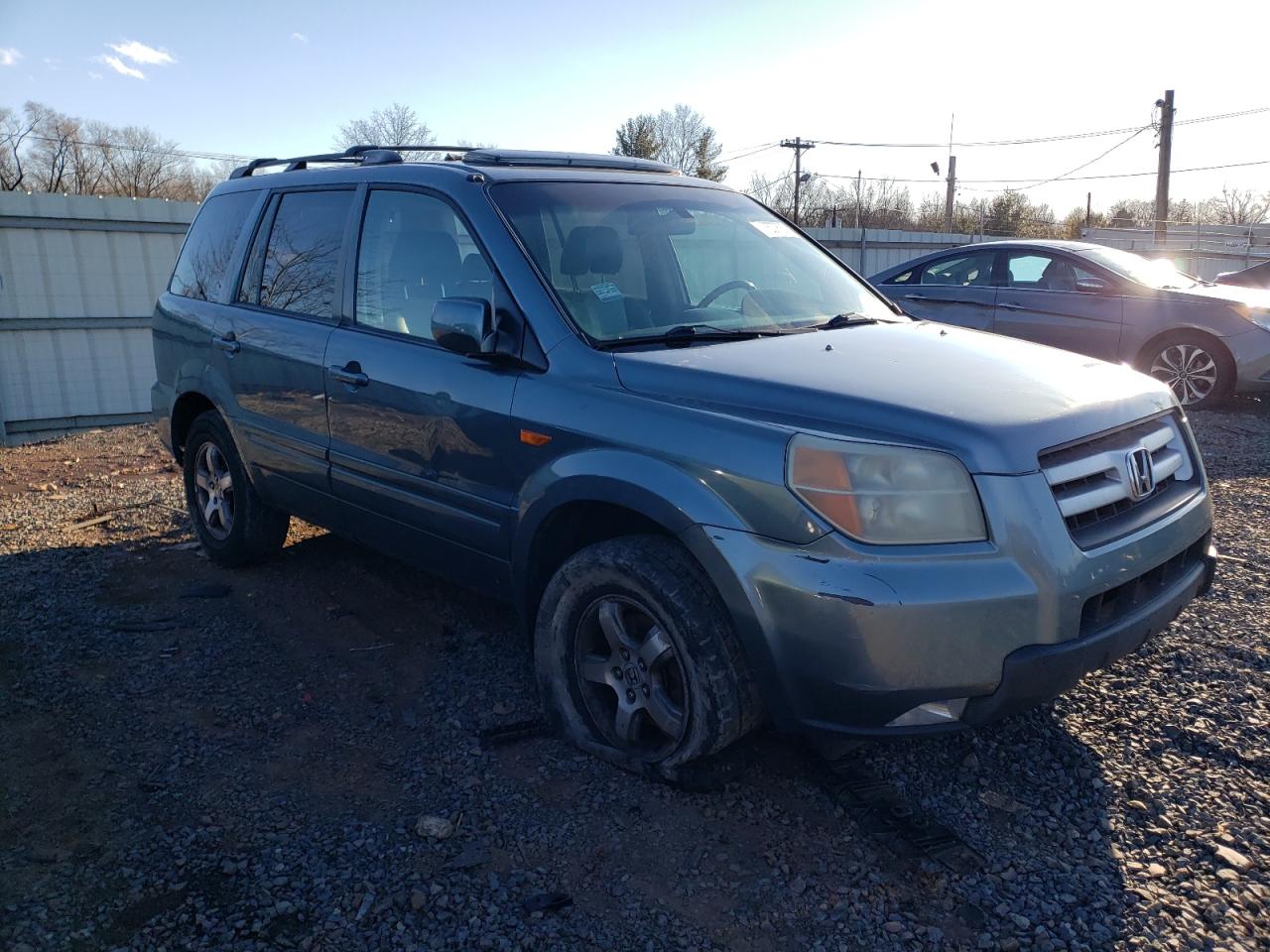 2006 Honda Pilot VIN 2HKYF18636H521015 Copart auction photo, rear end damage thumbnail 4
