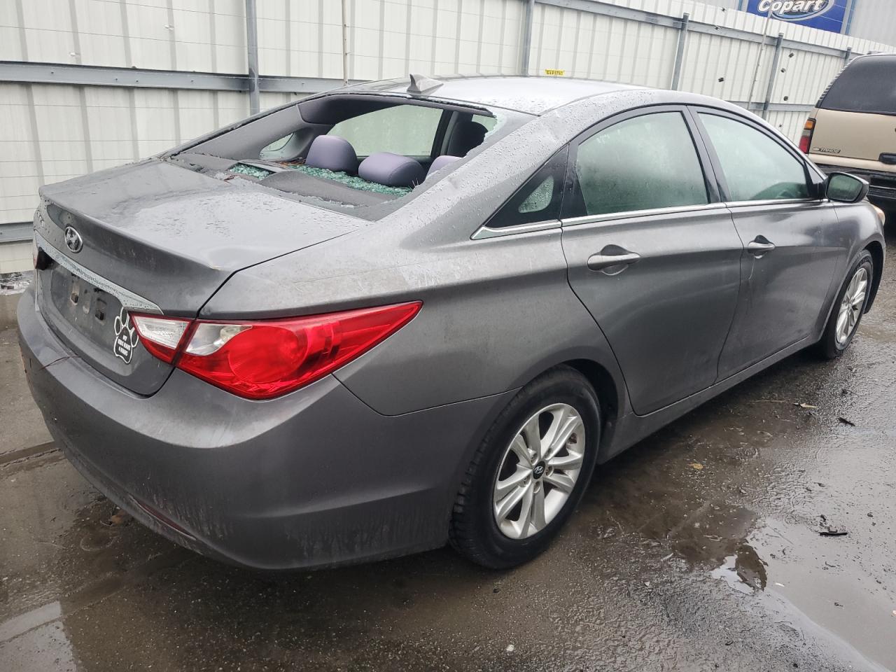 2013 Hyundai Sonata VIN 5NPEB4ACXDH726750 Copart auction photo, top/roof damage thumbnail 3