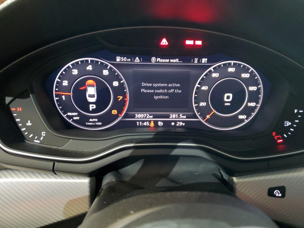 2019 Audi A5 VIN WAUTNAF51KA013678 Copart auction photo, side / rear end damage thumbnail 9