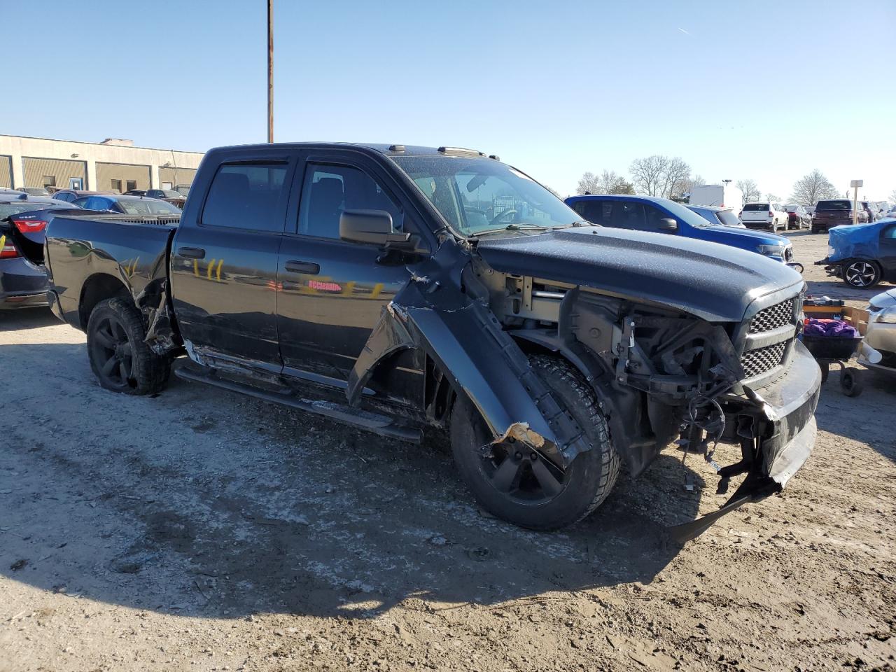 2014 RAM 1500 VIN 3C6RR6KT8EG237952 Copart auction photo, all over damage thumbnail 4