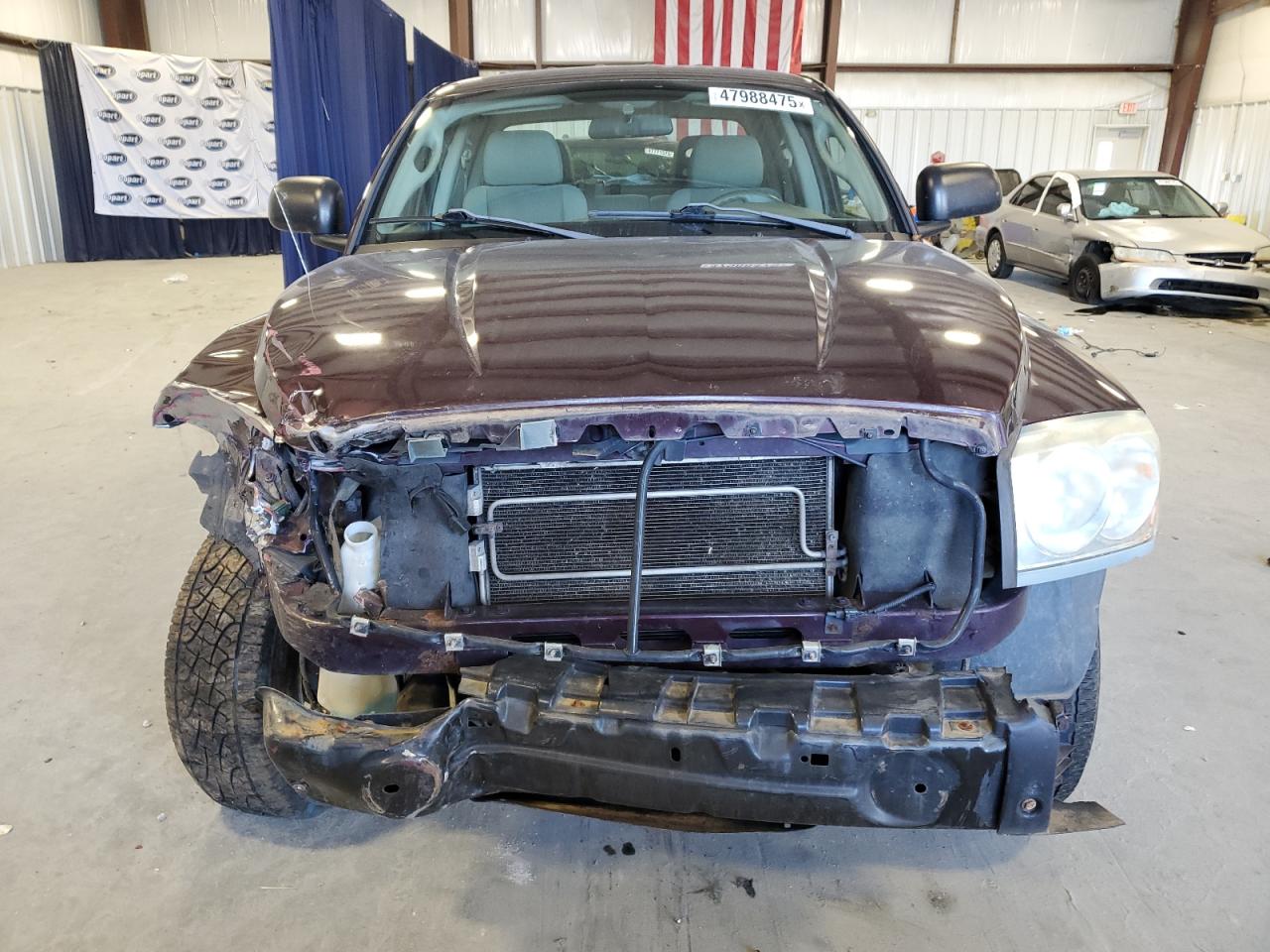 2005 Dodge Dakota VIN 1D7HW48N45S248231 Copart auction photo, front end damage thumbnail 5