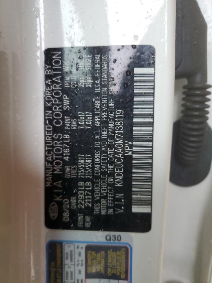 2021 KIA Seltos VIN KNDEUCAA0M7138119 Copart auction photo, front end damage thumbnail 14