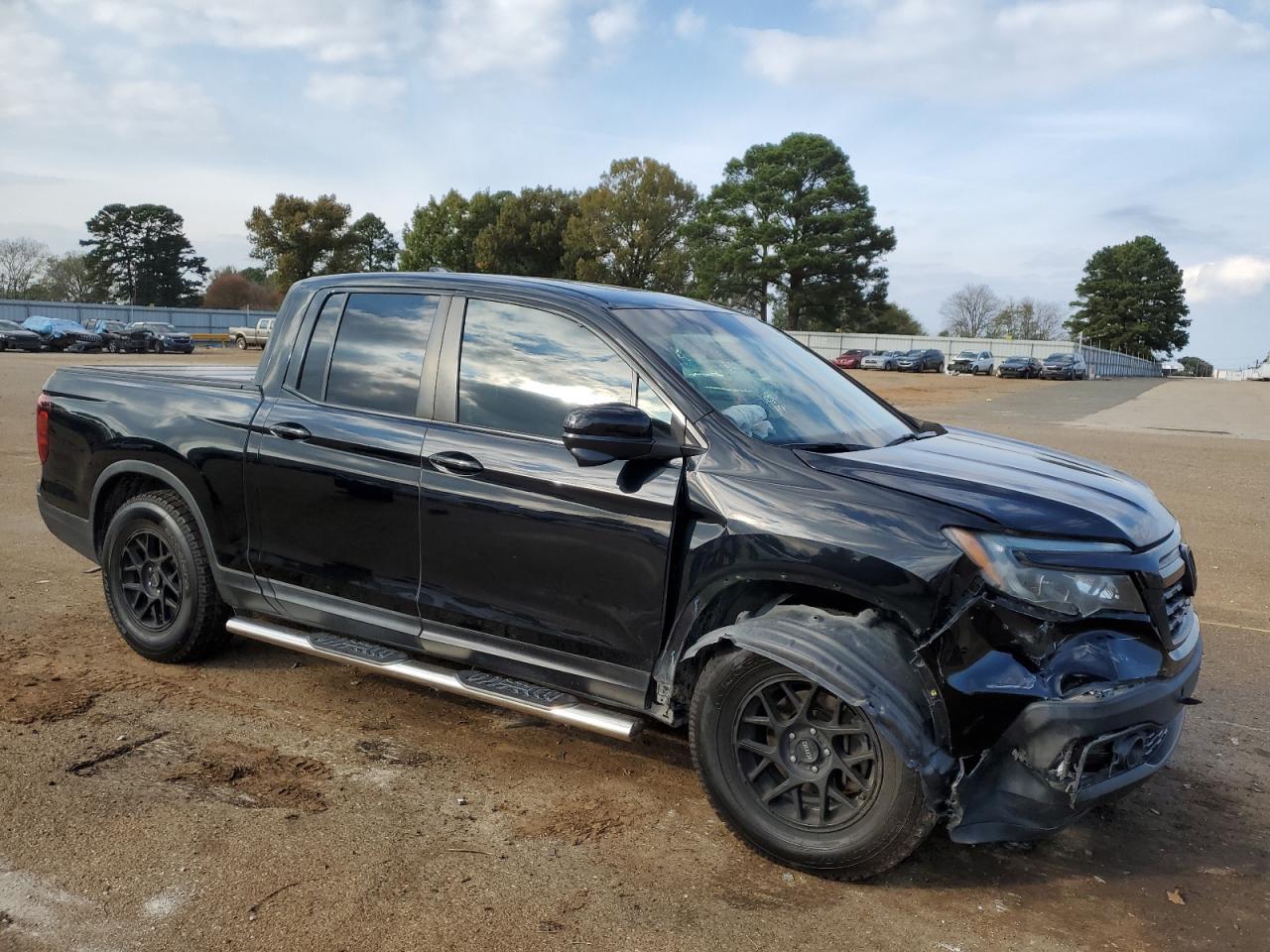 2019 Honda Ridgeline VIN 5FPYK2F66KB005591 Copart auction photo, front end / side damage thumbnail 4