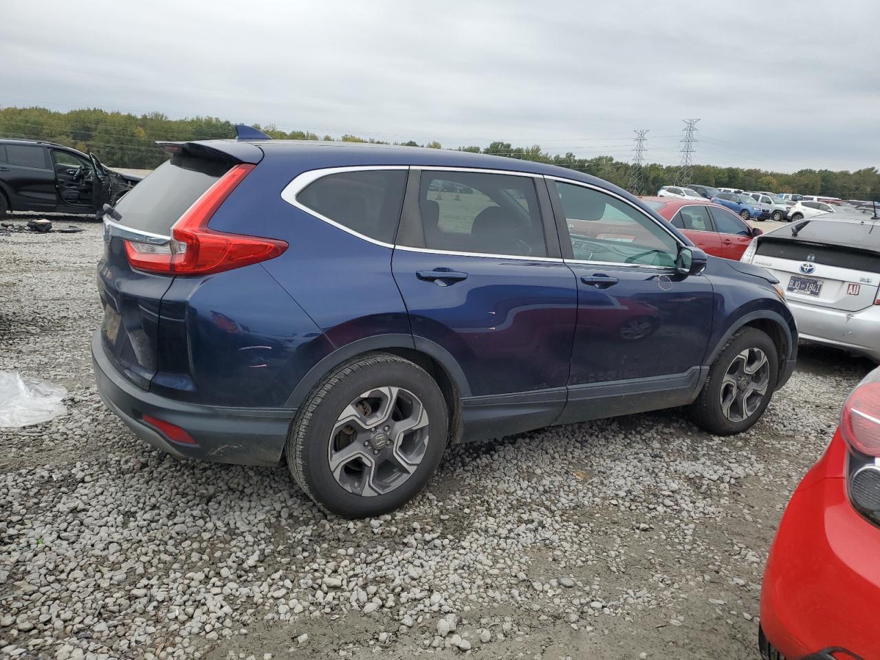 2018 Honda CR-V VIN 7FARW1H52JE007793 Copart auction photo, side damage thumbnail 3