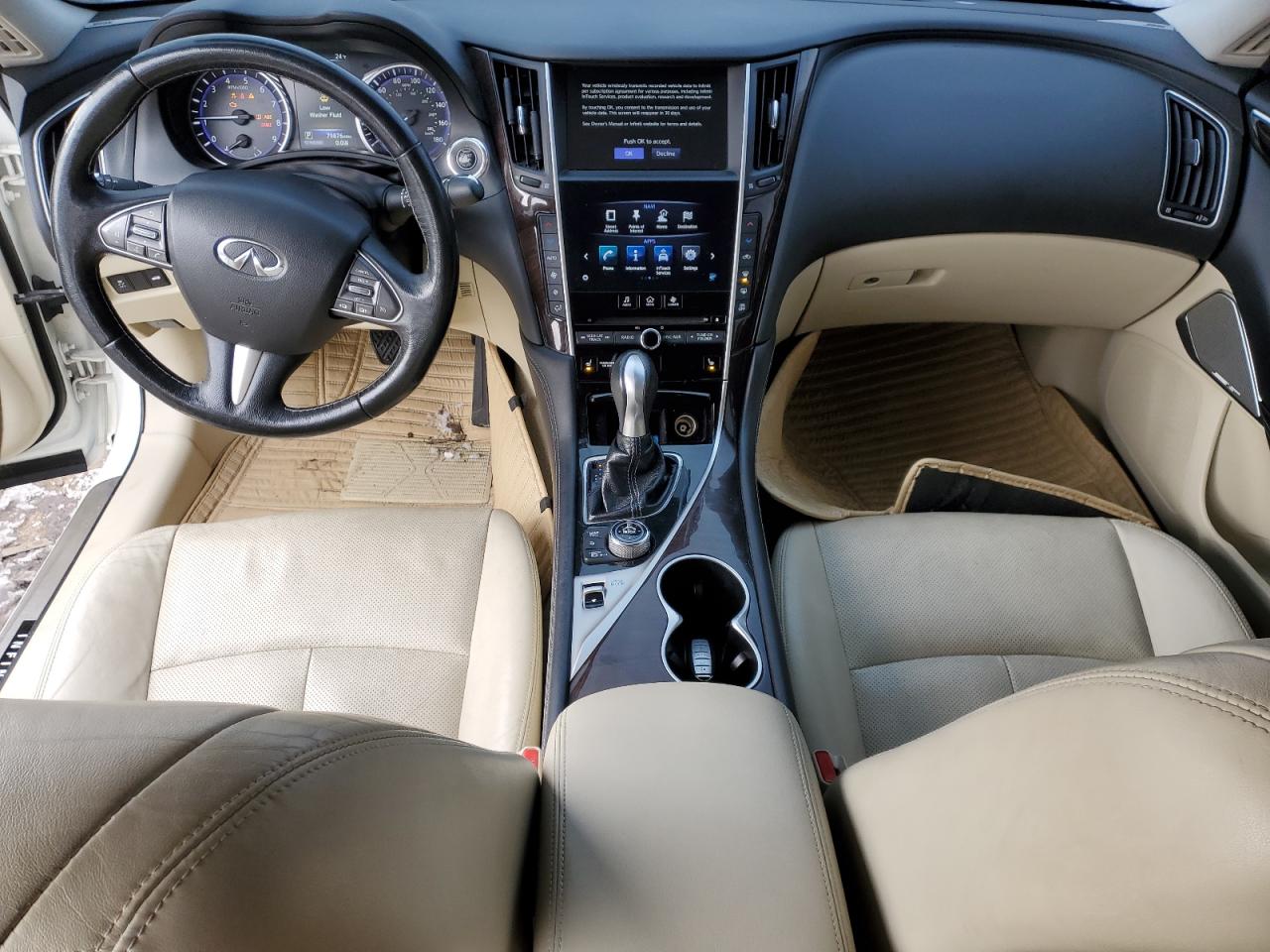 2017 Infiniti Q50 VIN JN1EV7AR4HM840237 Copart auction photo, all over damage thumbnail 8