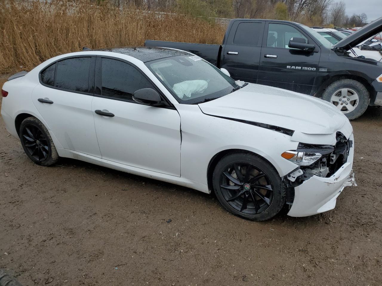 2020 Alfa Romeo Giulia VIN ZARFANAN5L7625929 Copart auction photo, front end / minor dent/scratches damage thumbnail 4