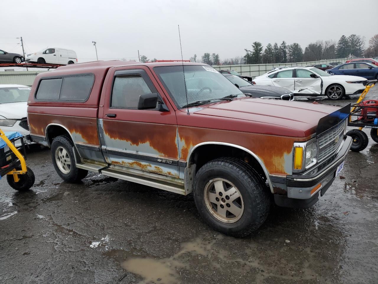 1992 Chevrolet S-10 Pickup VIN 1GCCT14Z0N8157202 Copart auction photo, minor dent/scratches damage thumbnail 4