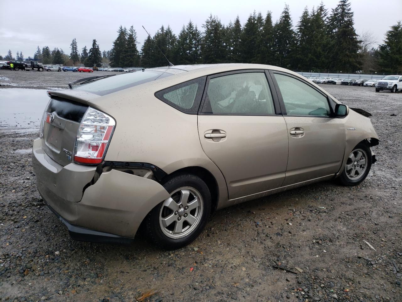 2008 Toyota Prius VIN JTDKB20UX83319191 Copart auction photo, front end / rear end damage thumbnail 3