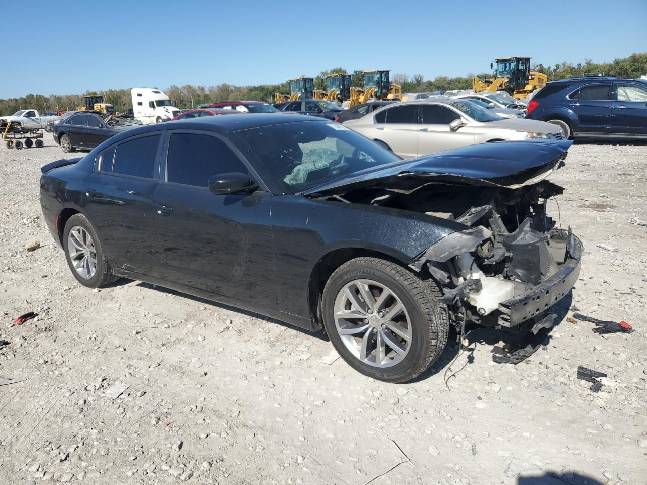 2015 Dodge Charger VIN 2C3CDXHGXFH841263 Copart auction photo, front end damage thumbnail 4
