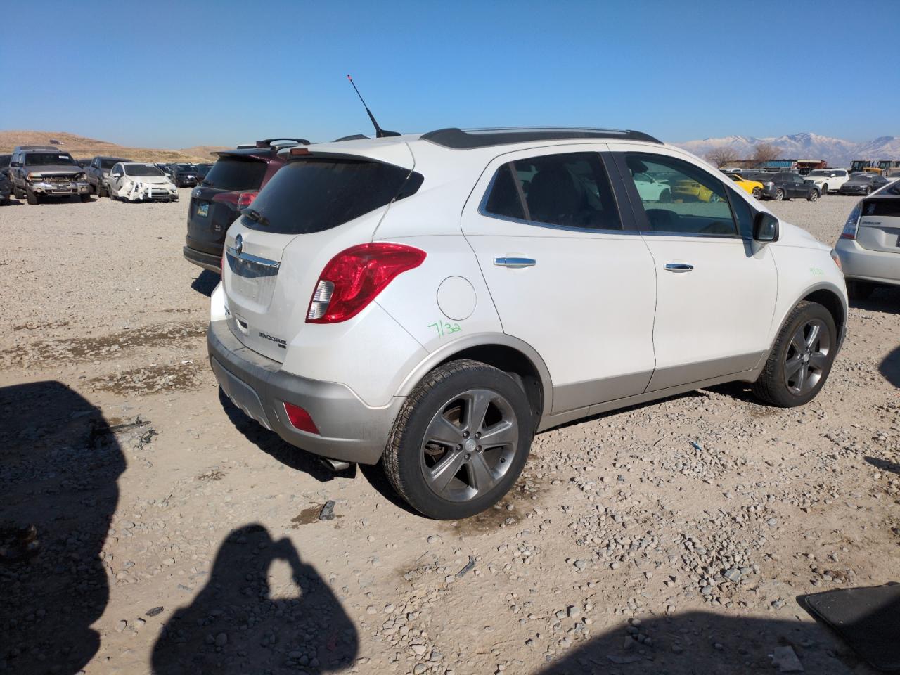 2013 Buick Encore VIN KL4CJGSB6DB122030 Copart auction photo, front end damage thumbnail 3