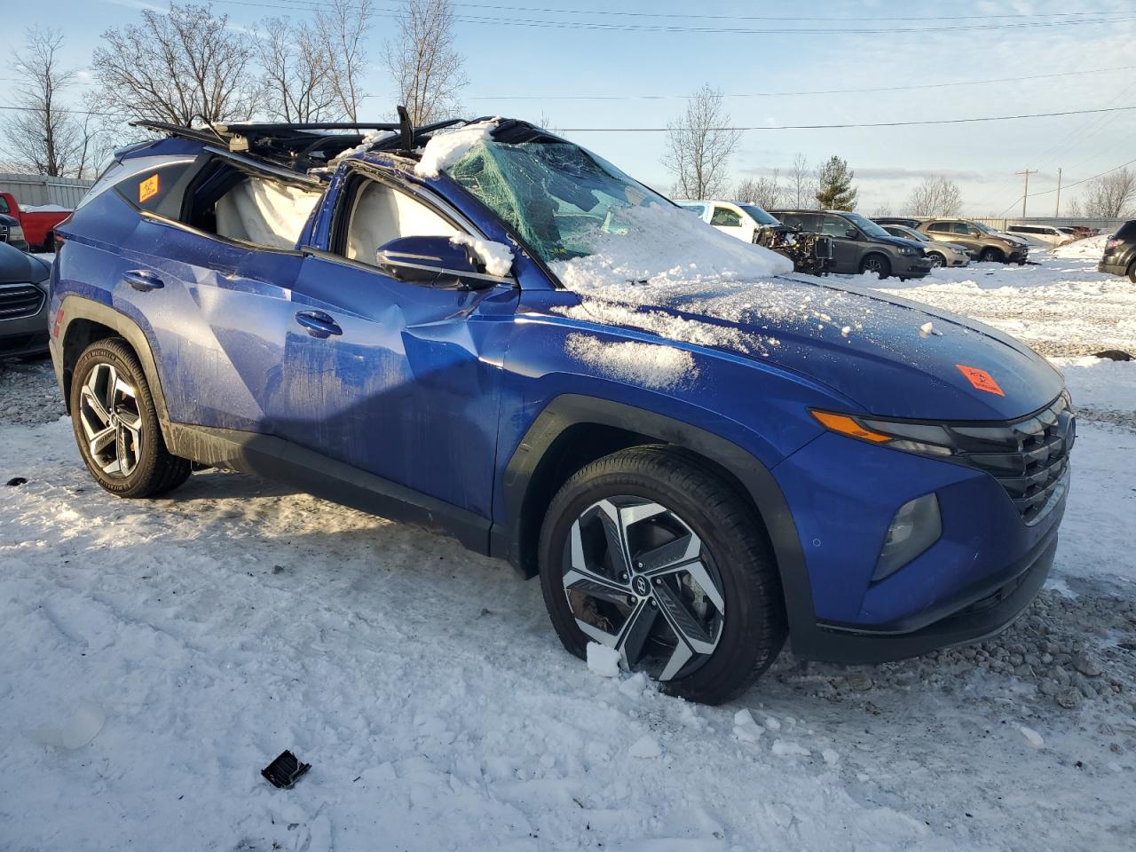 2023 Hyundai Tucson VIN 5NMJECAE5PH232296 Copart auction photo, all over damage thumbnail 4