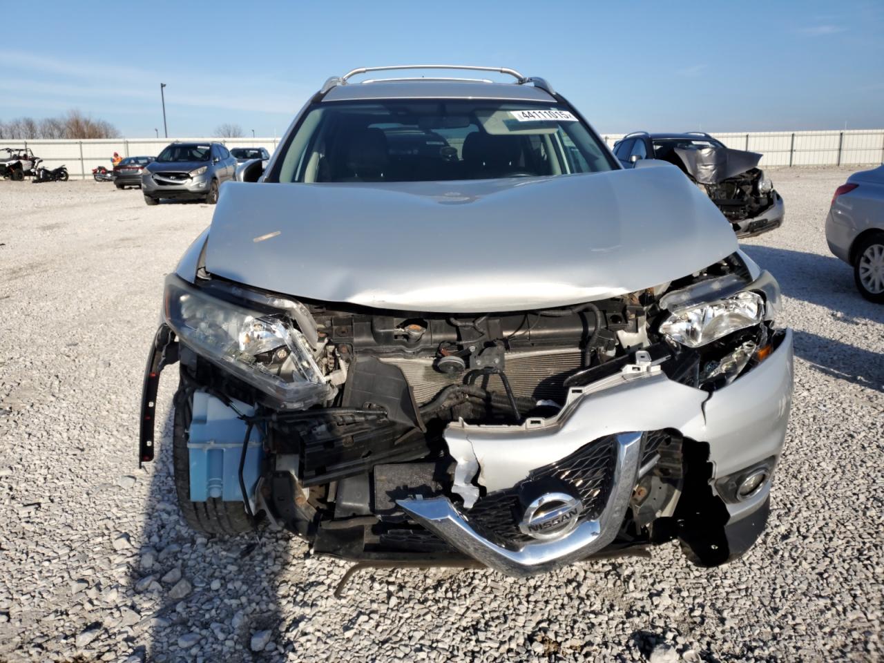 2016 Nissan Rogue VIN 5N1AT2MV3GC774860 Copart auction photo, front end damage thumbnail 5