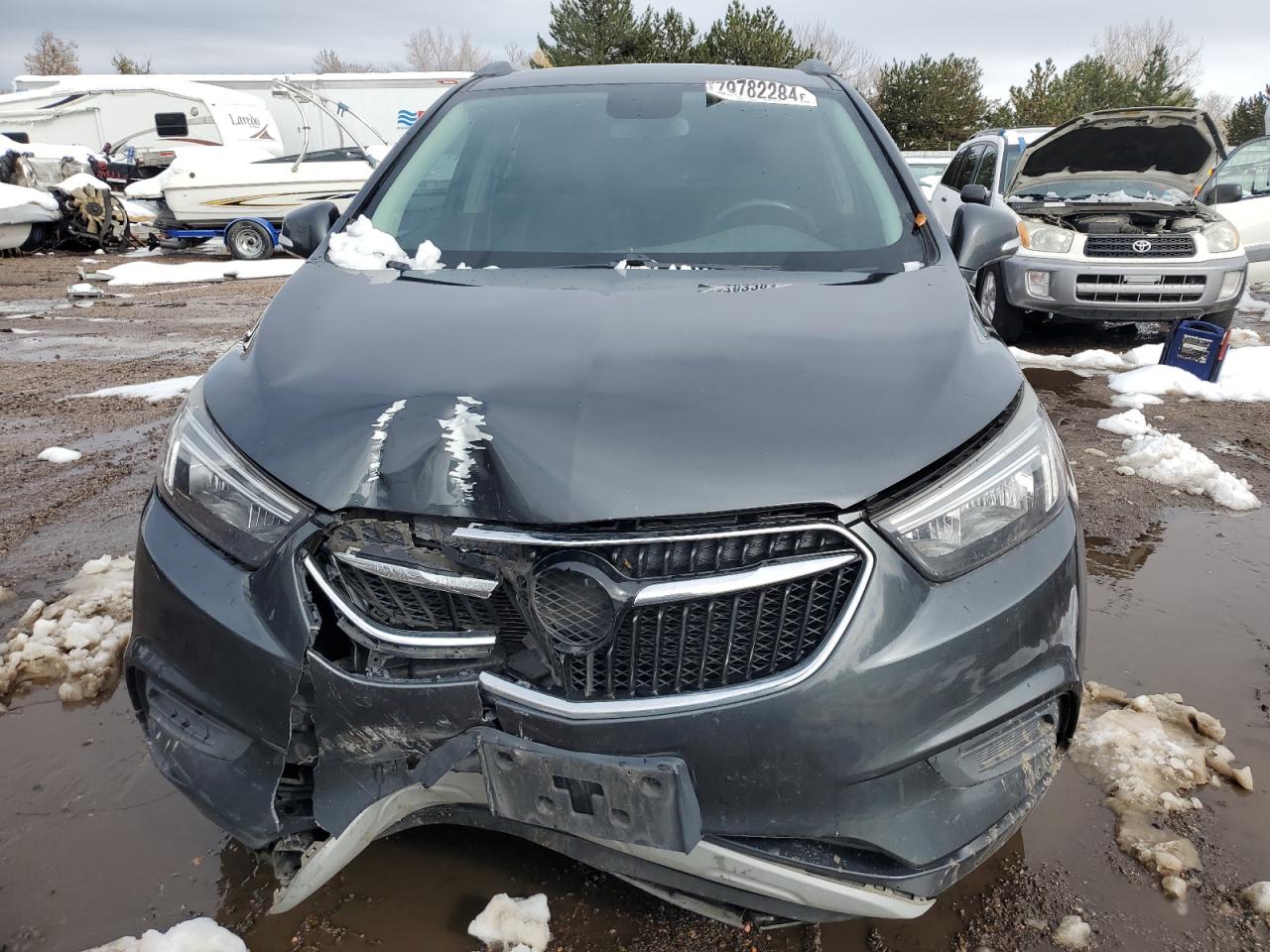 2017 Buick Encore VIN KL4CJASB4HB107545 Copart auction photo, front end damage thumbnail 5