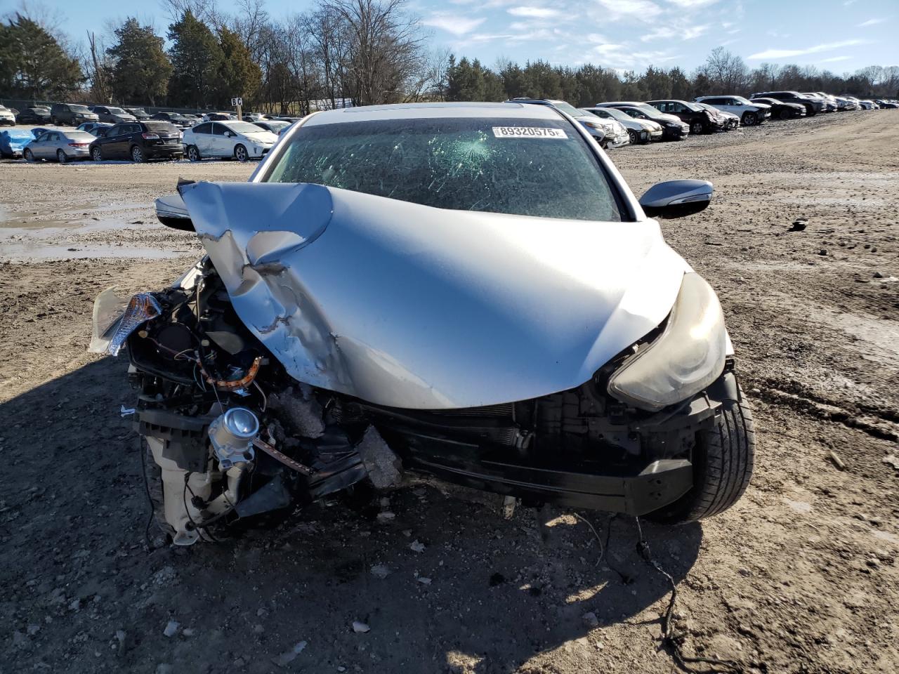 2014 Hyundai Elantra VIN KMHDH4AH5EU202883 Copart auction photo, front end damage thumbnail 5