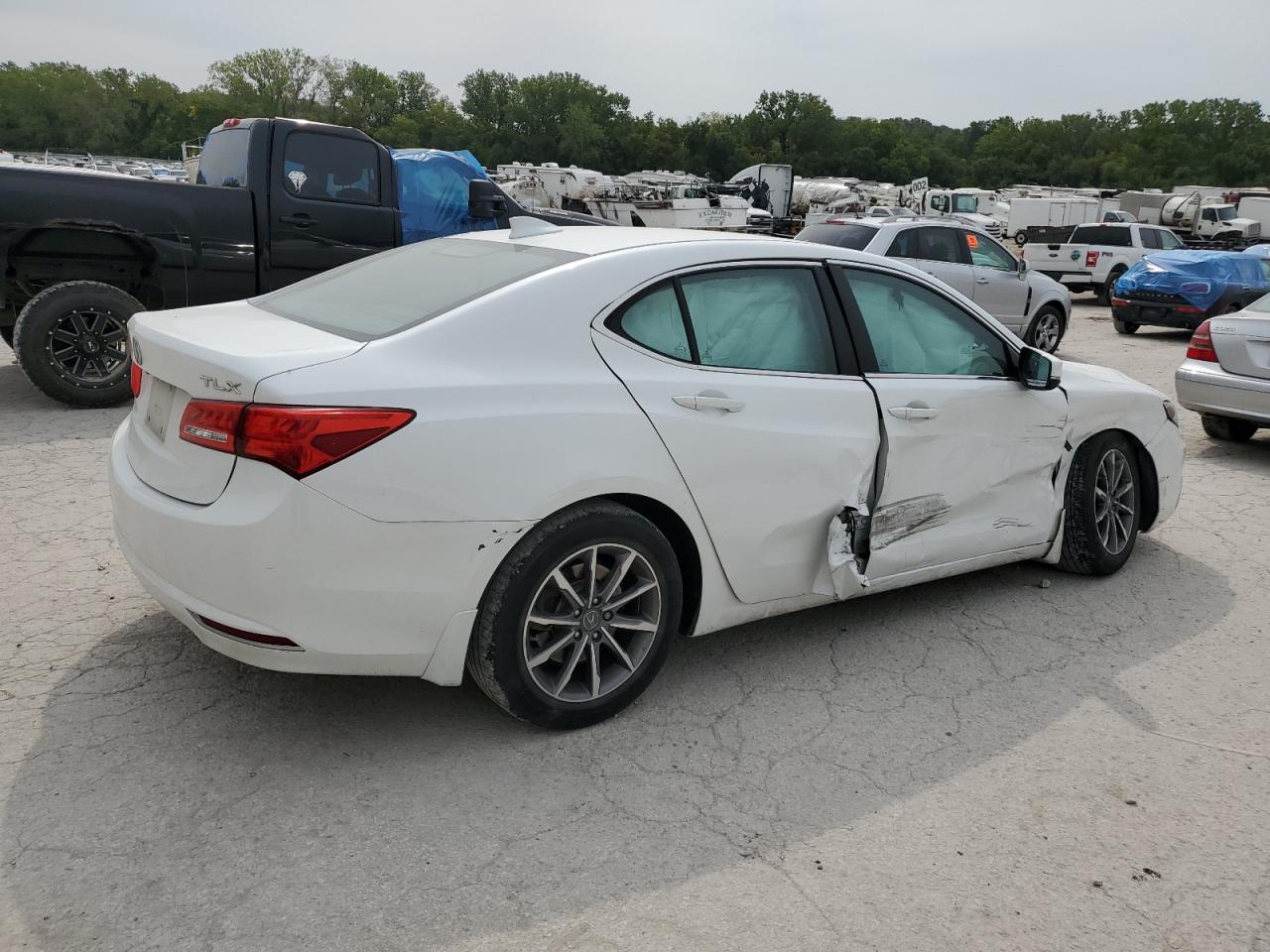 2019 Acura TLX VIN 19UUB1F37KA008744 Copart auction photo, all over / undercarriage damage thumbnail 3