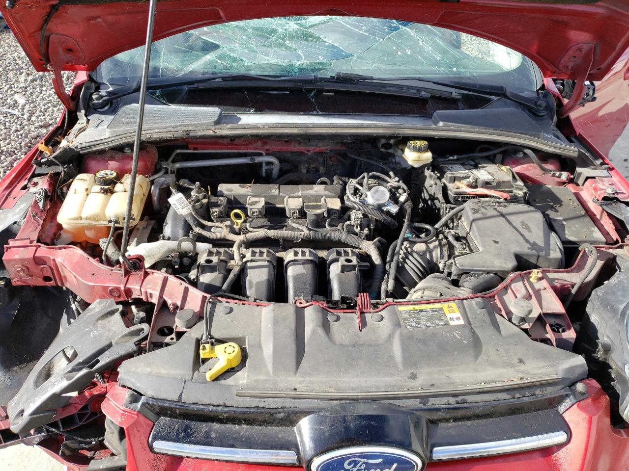 2012 Ford Focus VIN 1FAHP3K21CL451767 Copart auction photo, rollover damage thumbnail 11