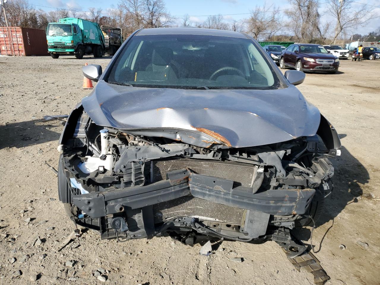 2013 Hyundai Elantra VIN KMHD35LE3DU092745 Copart auction photo, front end / side damage thumbnail 5