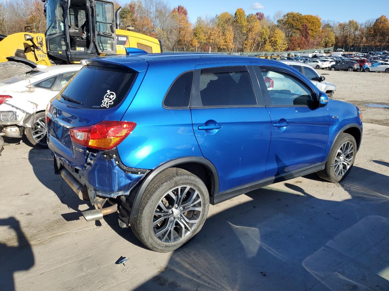 2018 Mitsubishi Outlander VIN JA4AR3AW0JZ034025 Copart auction photo, rear end damage thumbnail 3