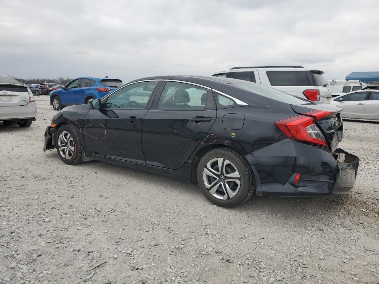 2016 Honda Civic VIN 19XFC2F54GE065032 Copart auction photo, rear end / front end damage thumbnail 2