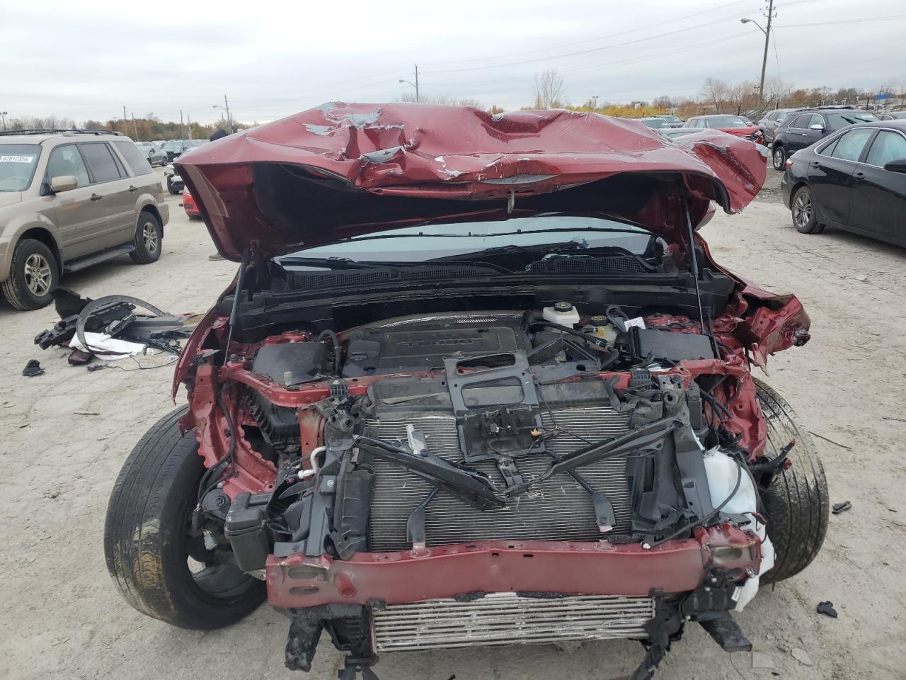 2022 Buick Envision VIN LRBFZRR4XND158497 Copart auction photo, front end / minor dent/scratches damage thumbnail 5