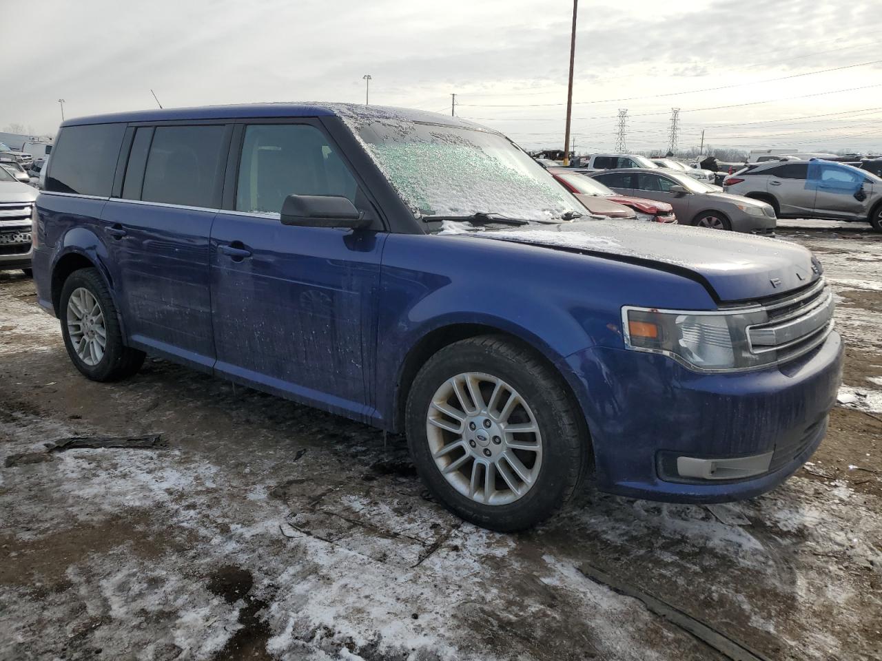 2013 Ford Flex VIN 2FMGK5C85DBD17196 Copart auction photo, front end / rear end damage thumbnail 4