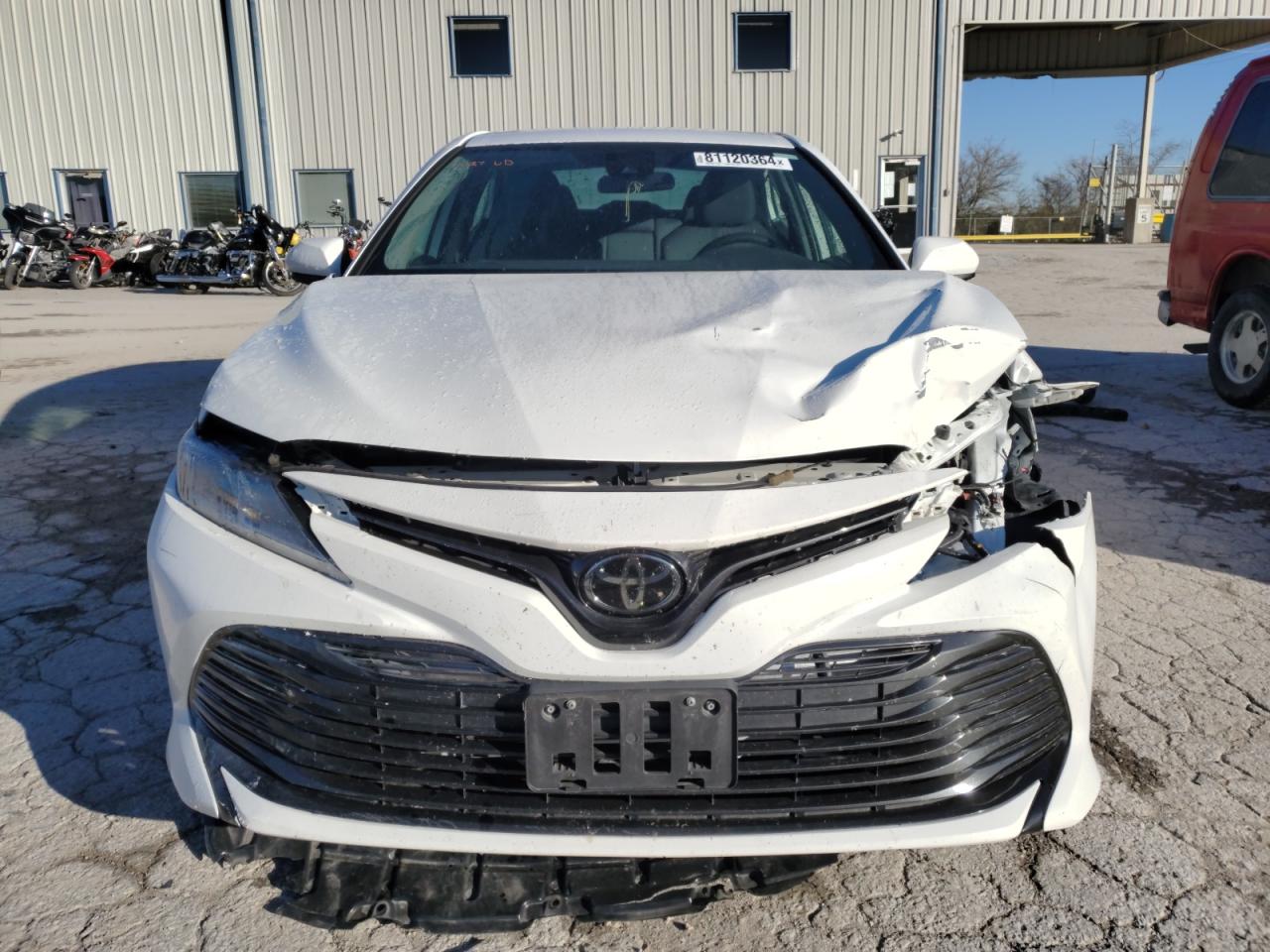 2020 Toyota Camry VIN 4T1C11BK0LU001446 Copart auction photo, front end damage thumbnail 5