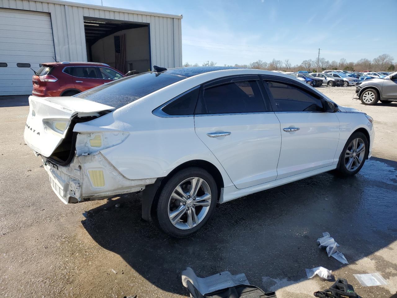 2018 Hyundai Sonata VIN 5NPE34AF0JH624408 Copart auction photo, rear end damage thumbnail 3