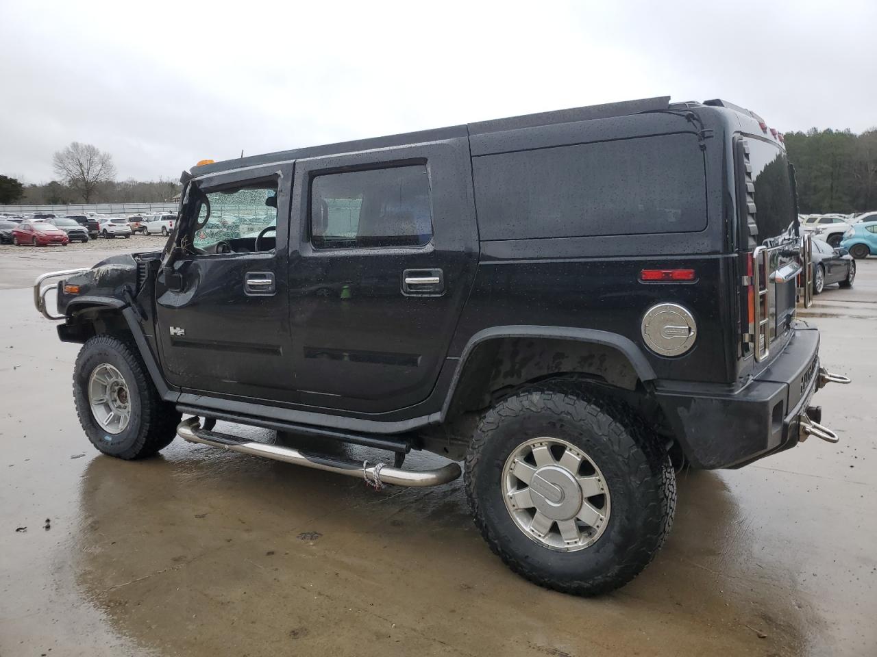 2004 Hummer H2 VIN 5GRGN23U74H102864 Copart auction photo, front end / side damage thumbnail 2