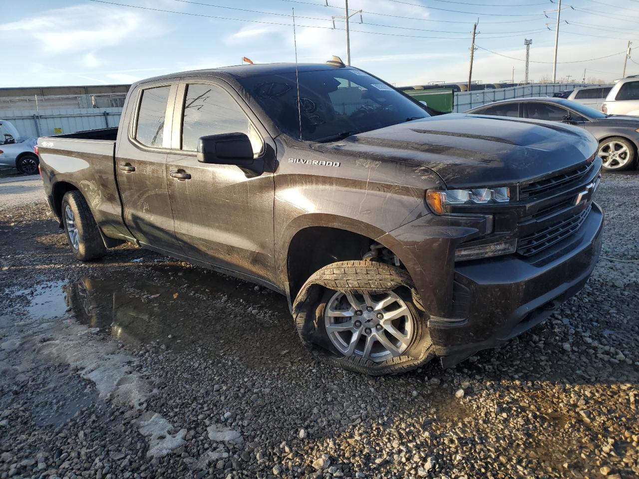 2019 Chevrolet Silverado VIN 1GCRYEEK2KZ283202 Copart auction photo, front end damage thumbnail 4