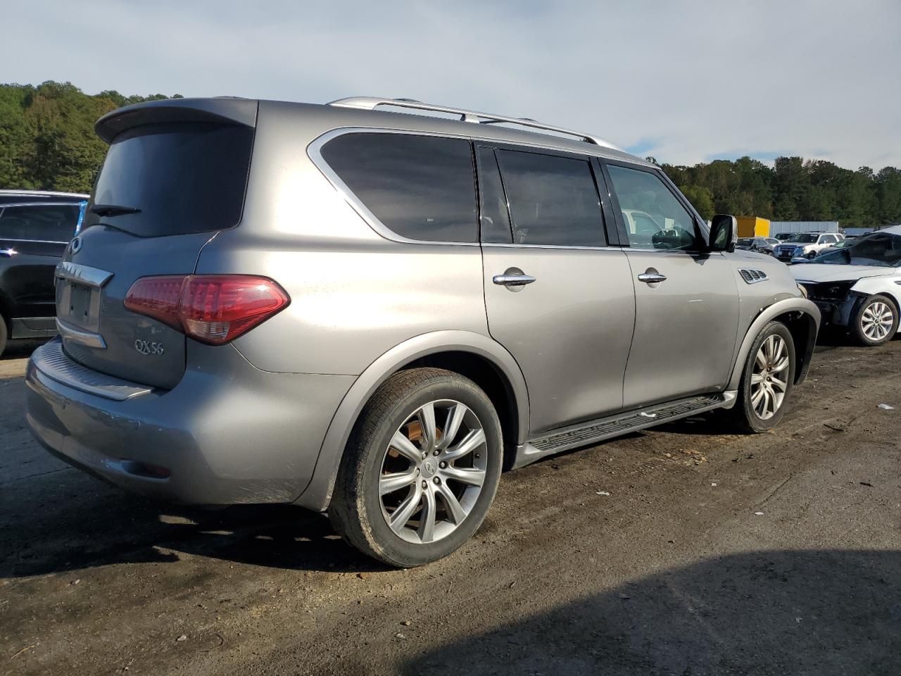 2013 Infiniti QX56 VIN JN8AZ2NE7D9060390 Copart auction photo, front end / minor dent/scratches damage thumbnail 3