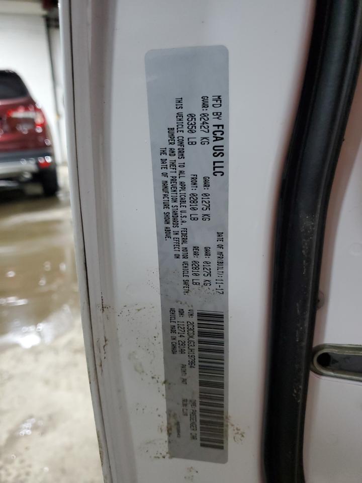 2018 Dodge Charger VIN 2C3CDXJG3JH197964 Copart auction photo, rear end / side damage thumbnail 12