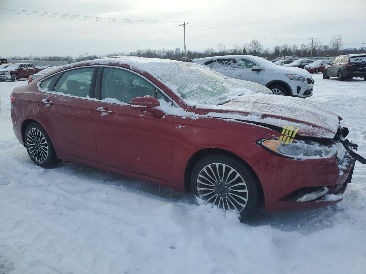 2017 Ford Fusion VIN 3FA6P0H9XHR289205 Copart auction photo, front end damage thumbnail 4