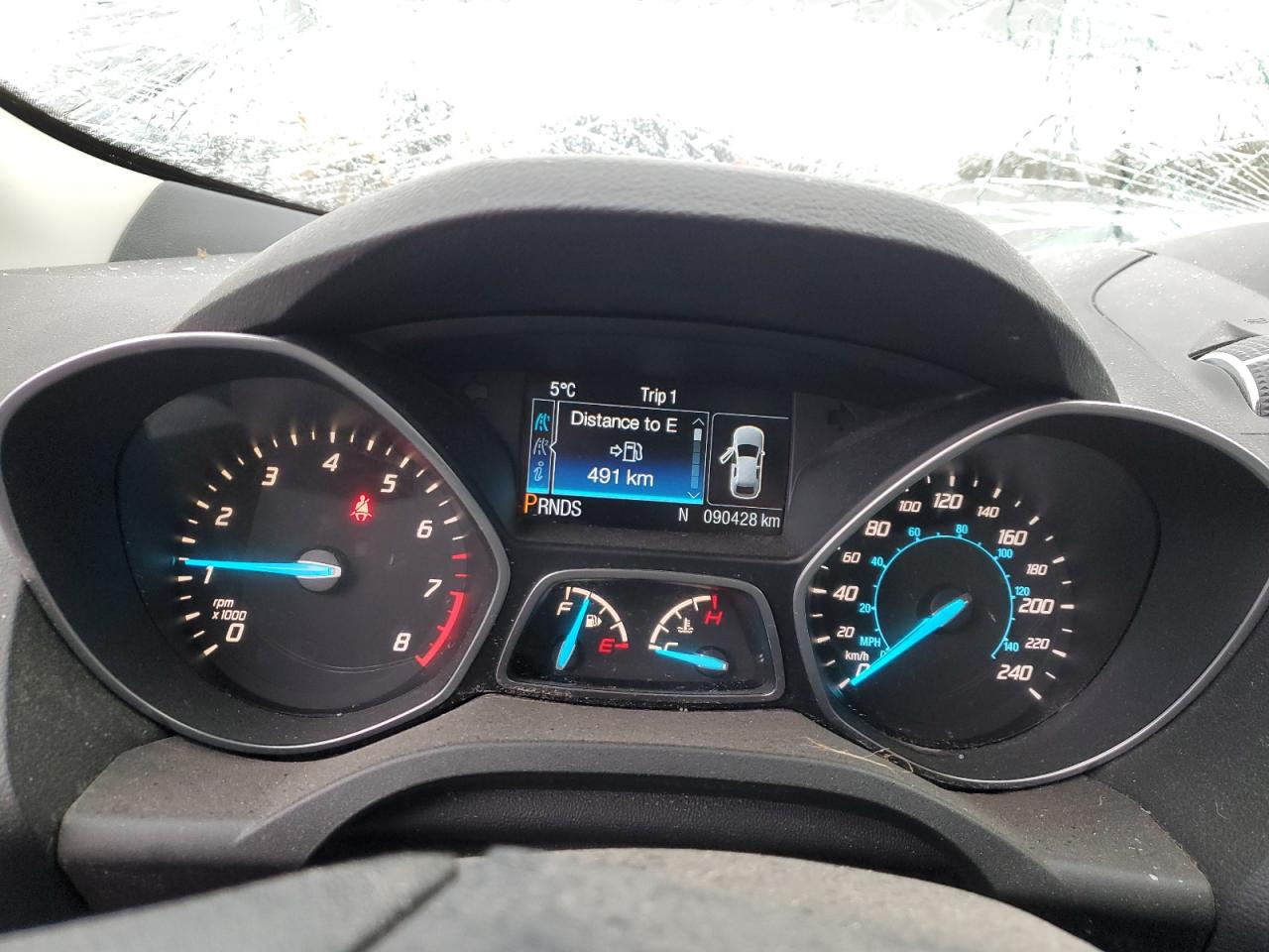 2013 Ford Escape VIN 1FMCU9G95DUD26512 Copart auction photo, top/roof / all over damage thumbnail 9
