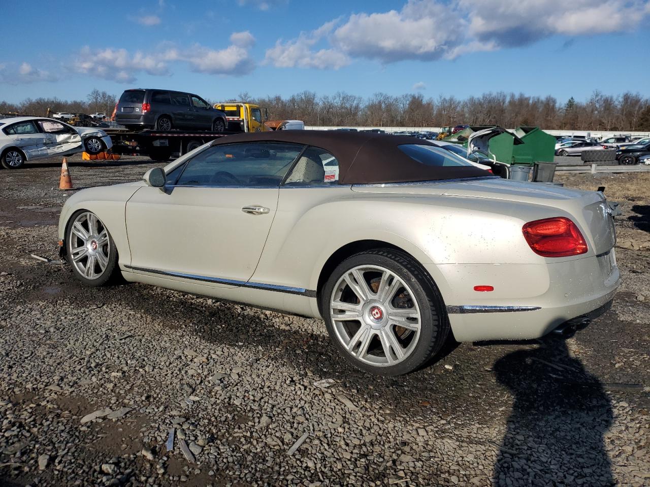 2013 Bentley Continental VIN SCBGT3ZA2DC081822 Copart auction photo, front end / side damage thumbnail 2