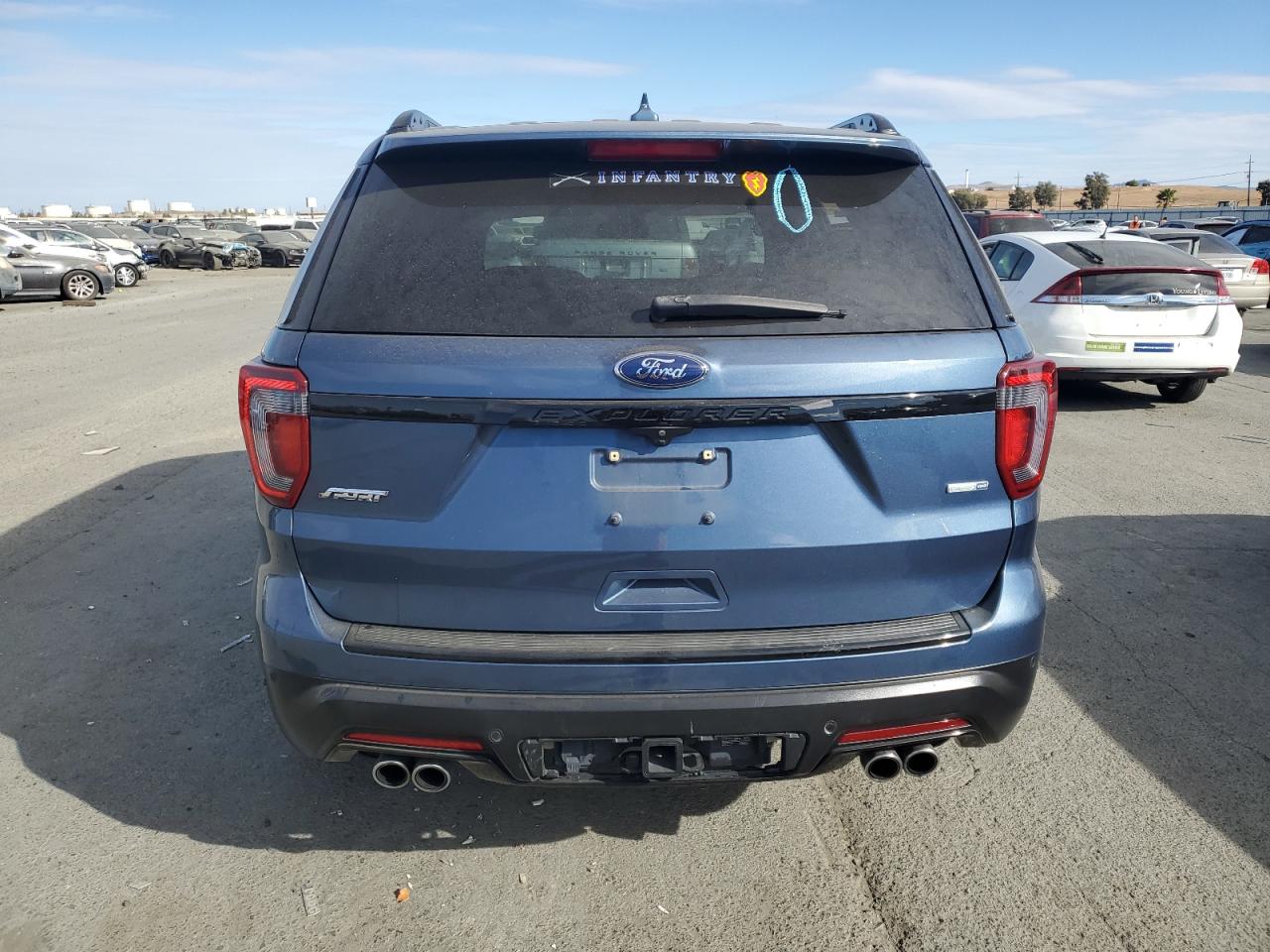 2018 Ford Explorer VIN 1FM5K8GT2JGC14765 Copart auction photo, all over damage thumbnail 6