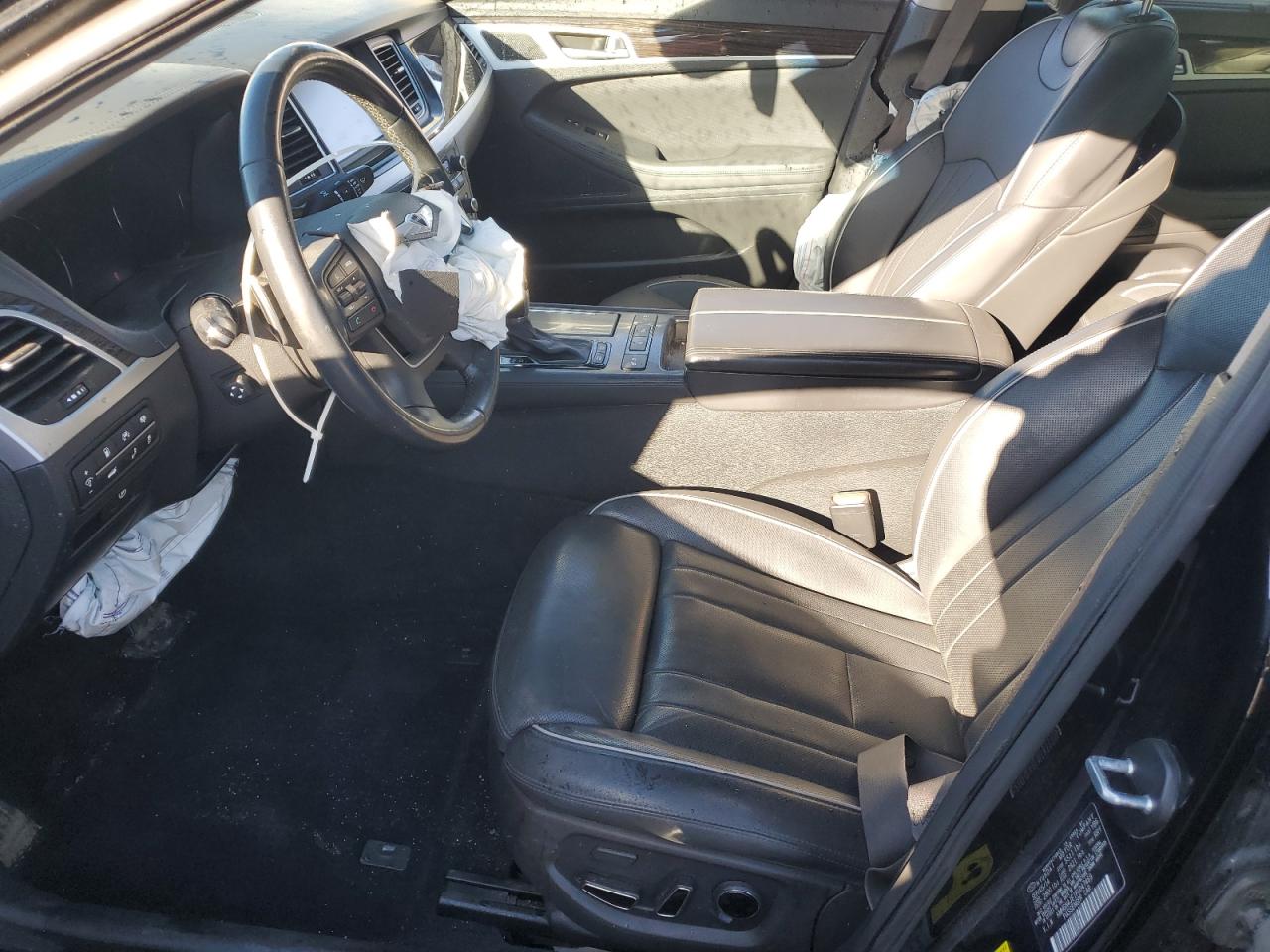 2015 Hyundai Genesis VIN KMHGN4JE1FU047469 Copart auction photo, front end / side damage thumbnail 7