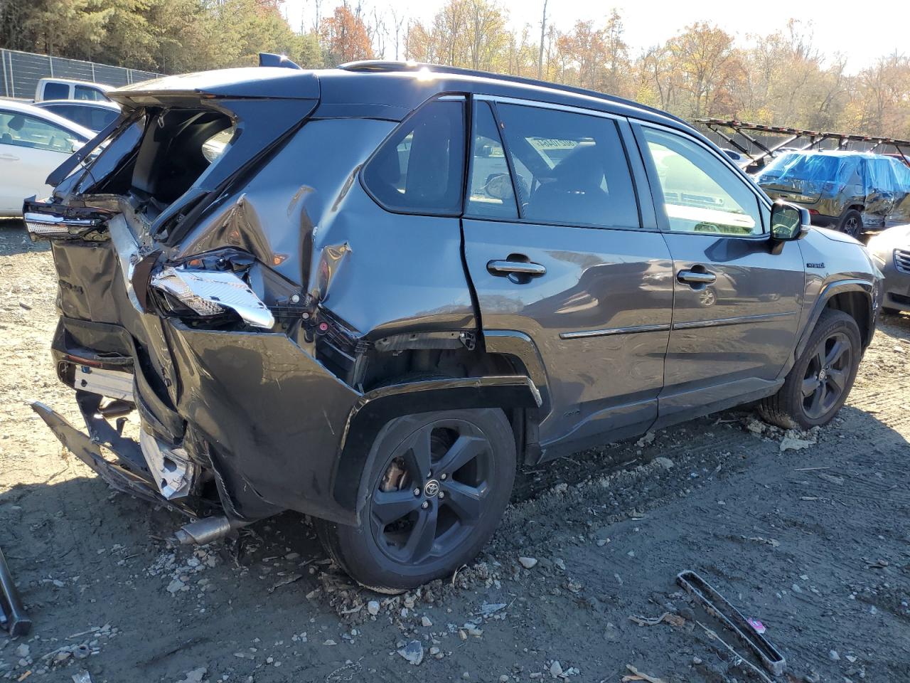 2021 Toyota RAV 4 VIN JTME6RFV2MJ008791 Copart auction photo, rear end damage thumbnail 3